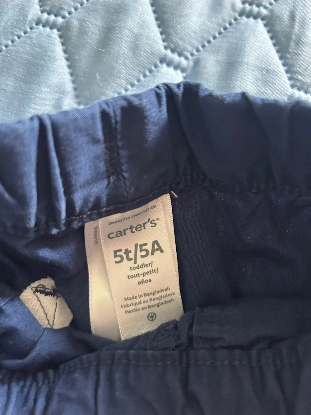 Carter's Navy and Khaki Elastic-Waist Shorts Duo